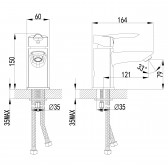 Смеситель для раковины Lemark Mars (LM3506C)