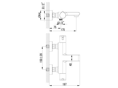 Смеситель для ванны Lemark Yeti (LM7832C)