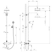 Душевая стойка Lemark Spark (LM6762RG)