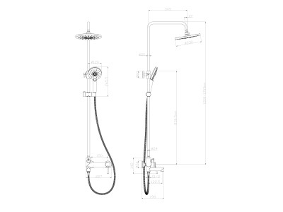 Смеситель Lemark Minima (LM3862C) для ванны и душа