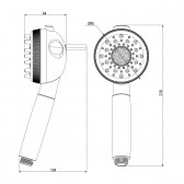 Комплект для животных Lemark  лейка 3-фунциональная (LM8152PS)