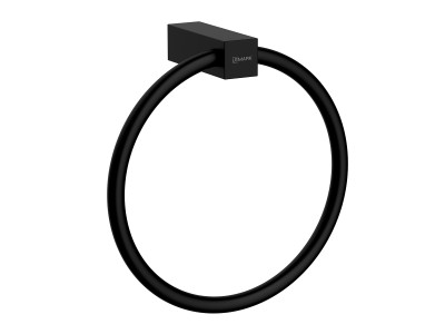 Полотенцедержатель Lemark VALDAY настенный, сталь, матовый черный (LMA-8113S2-BL)