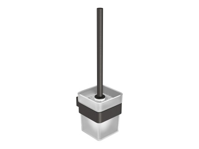Ёршик для унитаза Lemark SMOOTH LINE с держателем, графит (9766021)
