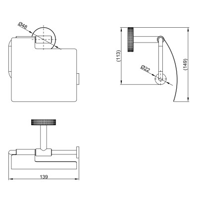 Держатель для туалетной бумаги Lemark BELUGA, сталь, брашированный никель (LMA-8023S2-BN)