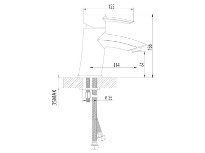 Смеситель для раковины Lemark Atlantiss (LM3206C)