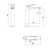 Смеситель для раковины Lemark Bronx (LM3709GM)