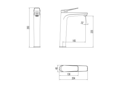 Смеситель для раковины Lemark Bronx (LM3709GM)