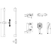 Смеситель Lemark Valday для душа (LMF-8124B-BL)