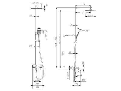 Душевая стойка Lemark Tropic (LM7004C)