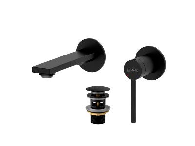 Смеситель Lemark Valday для раковины, встраиваемый (LMF-8133B-BL)