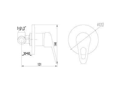 Смеситель для душа Lemark Luna (LM4123C)