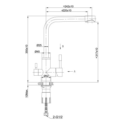 Смеситель для кухни Lemark Expert (LM5061GMN)