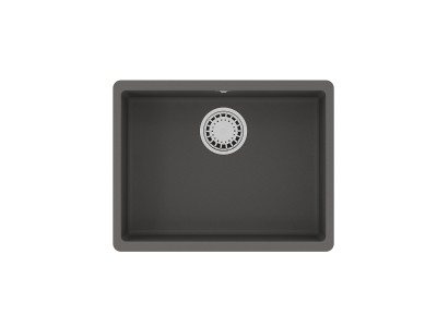 Кухонная мойка Lemark SINARA 540-U подстольного монтажа из кварцгранита цвет: Серый шёлк (9910077)