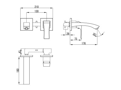 Смеситель для раковины Lemark Unit (LM4526C)