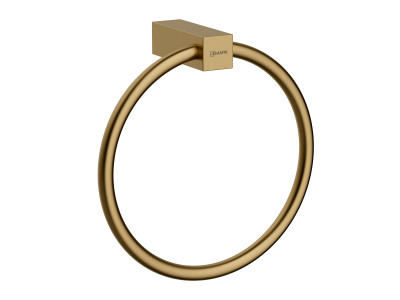 Полотенцедержатель Lemark VALDAY настенный, сталь, брашированное золото (LMA-8113S2-BRG)