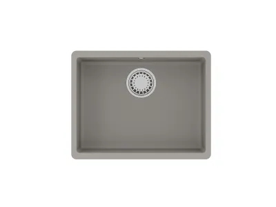 Кухонная мойка Lemark SINARA 540-U подстольного монтажа из кварцгранита цвет: Грей (9910075)
