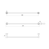 Штанга для полотенец Lemark Standard (LM2138C)