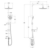 Душевой гарнитур Lemark  (LM8809C)