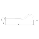 Держатель для верхнего душа Lemark (LM4787G)