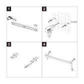 Полотенцедержатель Lemark SMOOTH LINE одинарный, графит (9786024)