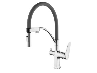 Смеситель для кухни Lemark Comfort (LM3074C-Gray)