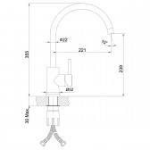Смеситель для кухонной мойки Lemark Expert (LM5078S)