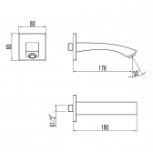 Излив для ванны Lemark (LM4581C)
