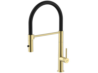 Смеситель Lemark Beluga для кухни с гибким изливом (LMF-8074B-BRLG)