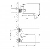 Смеситель для ванны Lemark Linara (LM0417C)