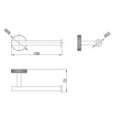 Держатель для туалетной бумаги Lemark BELUGA, сталь, брашированное светлое золото (LMA-8023S-BRLG)