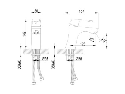 Смеситель для раковины Lemark Unit (LM4506C)