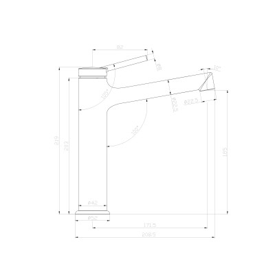 Смеситель для раковины Lemark Minima (LM3837C)