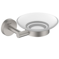 Мыльница Lemark BELUGA подвесная, сталь, стекло, брашированный никель (LMA-8031S-BN)