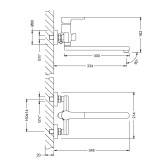 Смеситель универсальный Lemark Aura (LM0651CH)