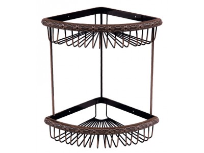 Полка угловая Lemark Jasmine LM6682ORB 2-ярусная Lemark Jasmine (LM6682ORB)