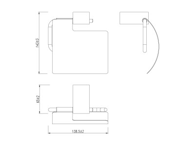 Держатель для туалетной бумаги Lemark SMOOTH LINE с крышкой, хром (9721010)