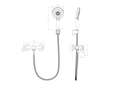 Смеситель для душа Lemark Minima (LM3803C)