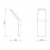 Крючок одинарный Lemark SMOOTH LINE для полотенец и халатов, хром (9711001)