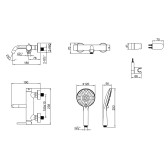Смеситель Lemark Kalina для ванны (LMF-2122S-BN)