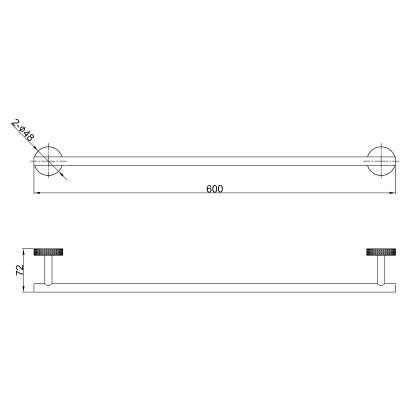 Полотенцедержатель Lemark BELUGA настенный, сталь, хром (LMA-8013S-C)