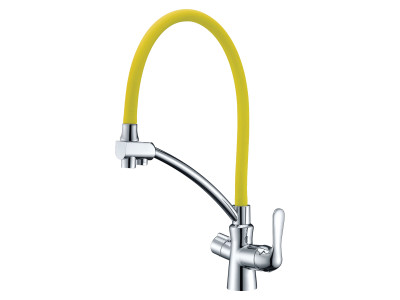 Смеситель для кухонной мойки Lemark Comfort (LM3070C-Yellow)