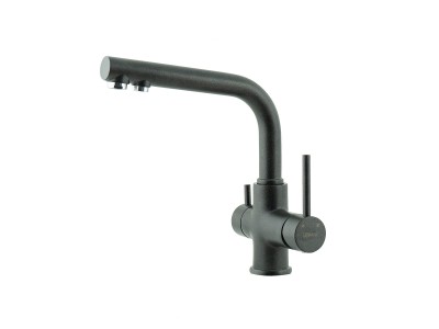 Смеситель для кухни Lemark COMFORT с подключением к фильтру питьевой воды, цвет: антрацит (LM3061PAN)