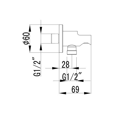 Подключение для душевого шланга Lemark (LM4885C)