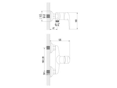 Смеситель для душа Lemark Pramen (LM3303C)
