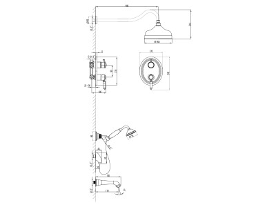 Душевая система Lemark Villa (LM4822C)