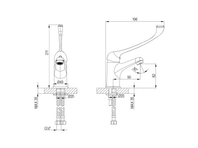 Смеситель Lemark Project LM4636C для раковины