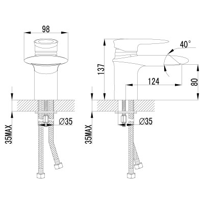 Смеситель для раковины Lemark Status (LM4446C)