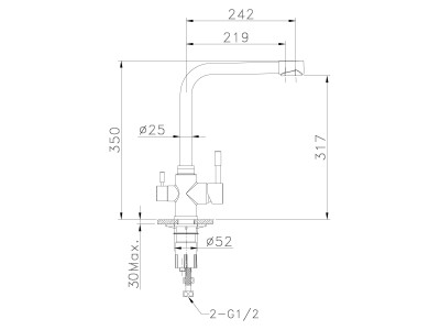 Смеситель для кухонной мойки Lemark Expert (LM5060S)