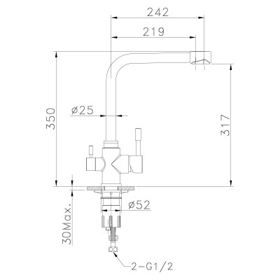Смеситель для кухонной мойки Lemark Expert (LM5060S)