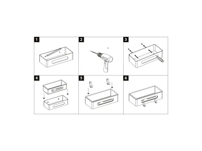 Полка для душа прямая Lemark SHELF LINE из нерж. стали с крючками, черный/ вставка-пластик черный (9772044)